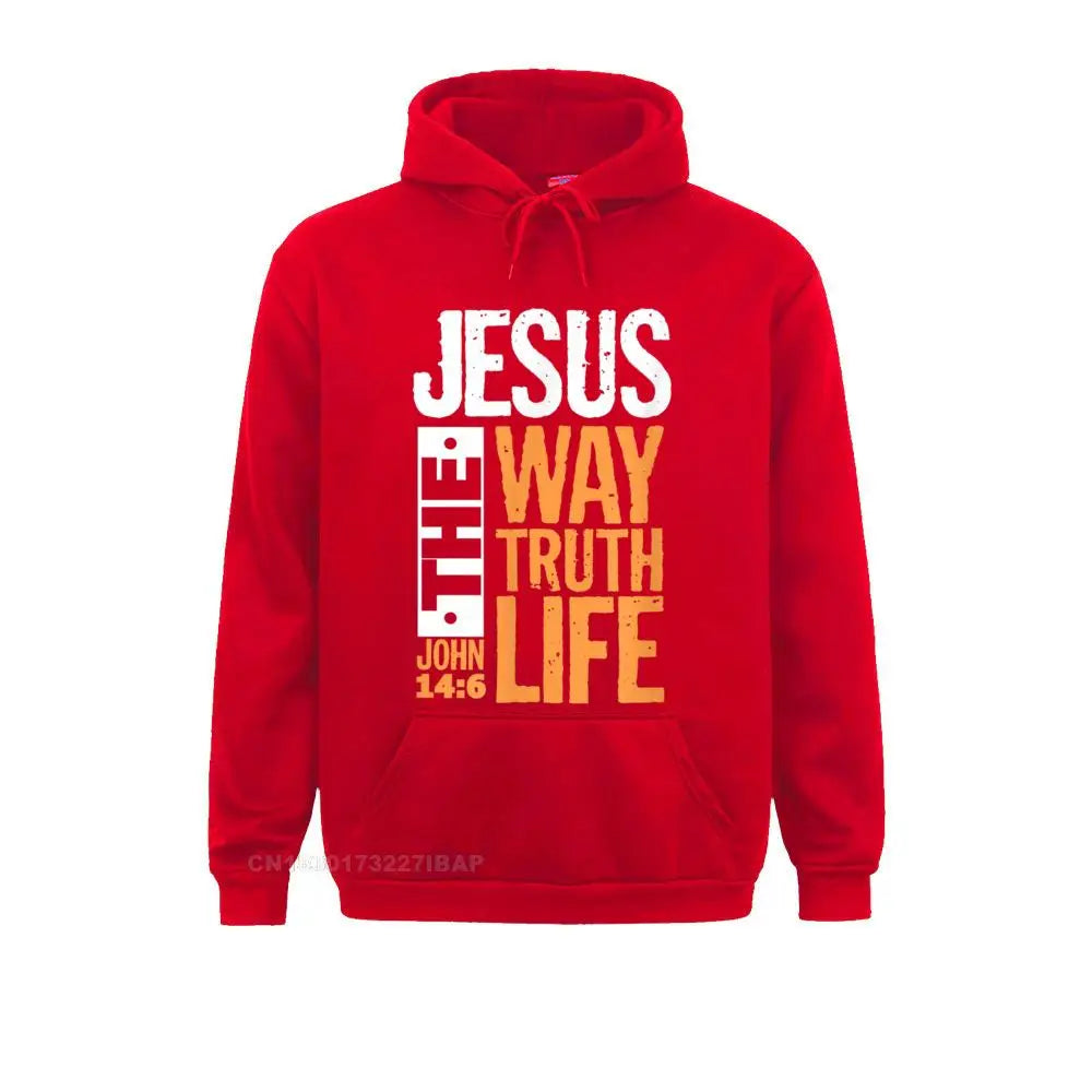 Jesus The Way Truth Life christian hoodies