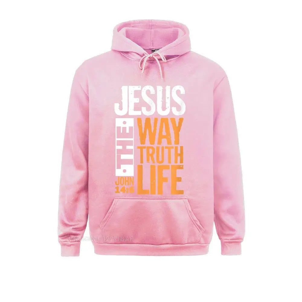 Jesus The Way Truth Life christian hoodies