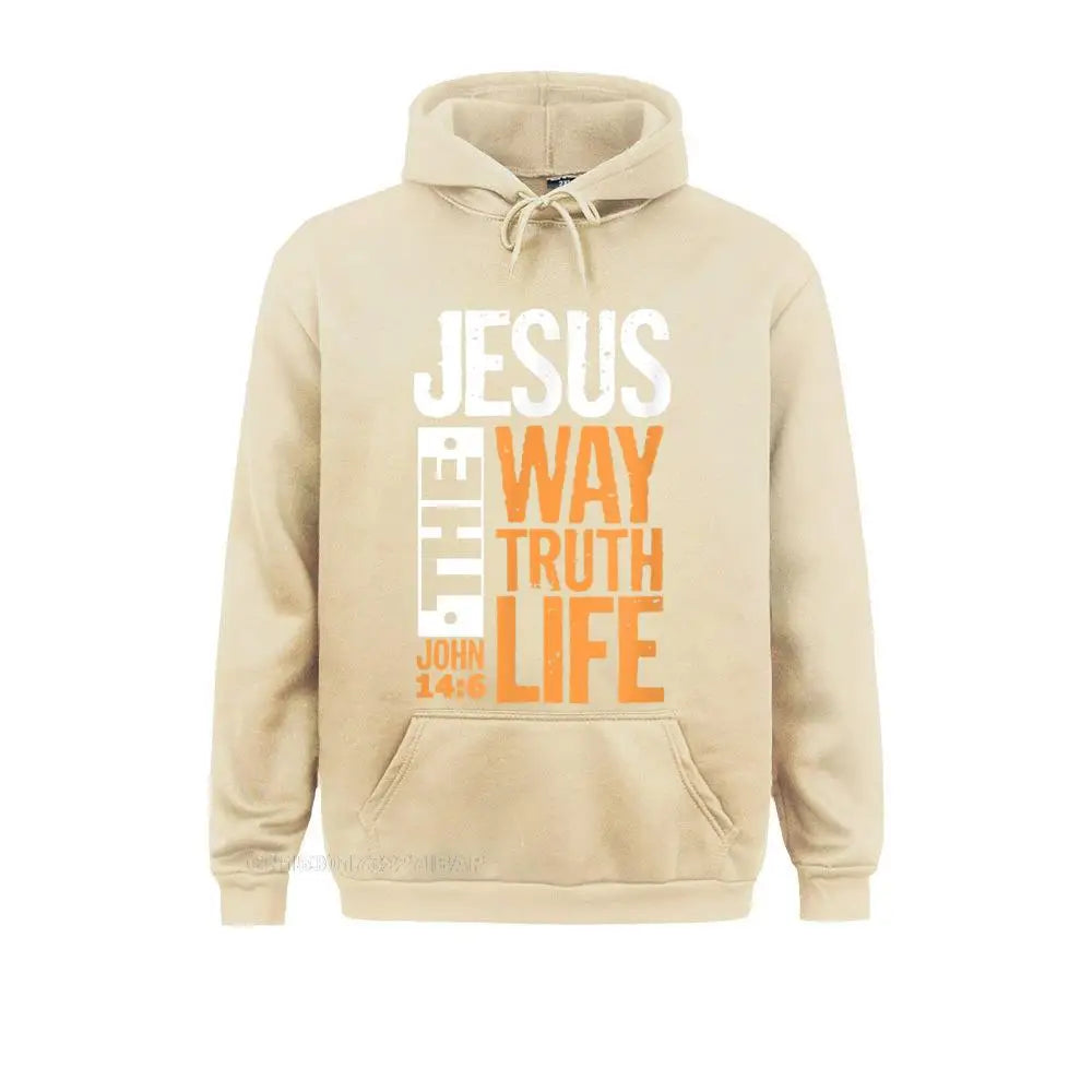 Jesus The Way Truth Life christian hoodies