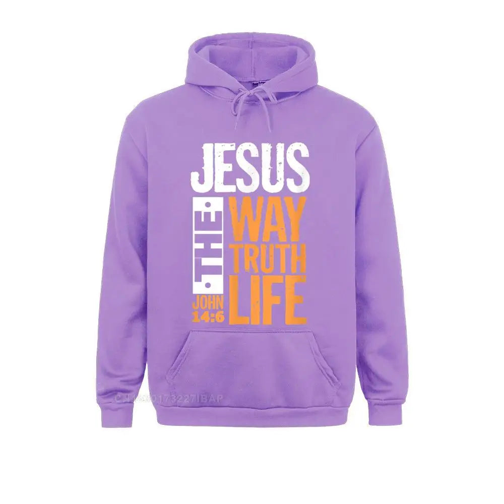 Jesus The Way Truth Life christian hoodies