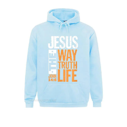 Jesus The Way Truth Life christian hoodies