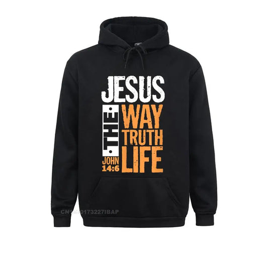 Jesus The Way Truth Life christian hoodies