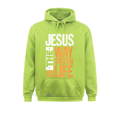 Jesus The Way Truth Life christian hoodies