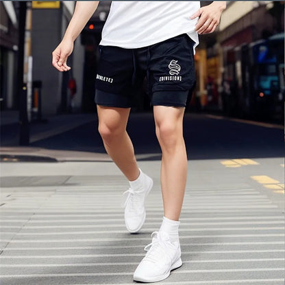 Men’s 2 IN 1 Sport Running Casual Breathable Shorts