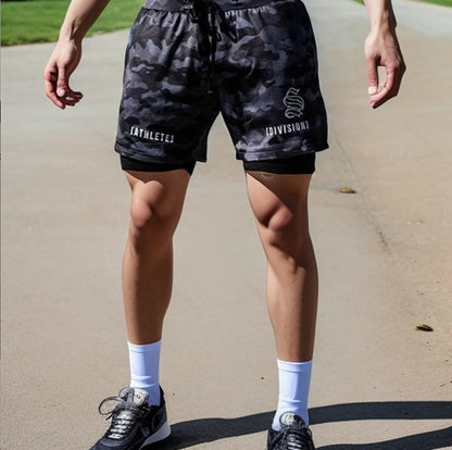 Men’s 2 IN 1 Sport Running Casual Breathable Shorts