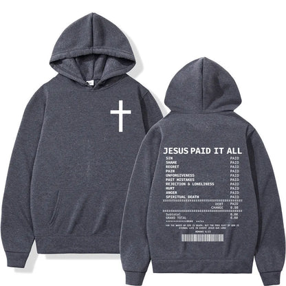 Unisex Christian Salvation Jesus Paid It All Hoodies