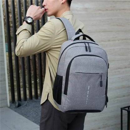 Large simple and stylish backpack with fast USB charger breathable mesh fabric