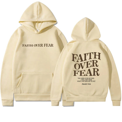 Unisex Faith Over Fear Christian Hoodie