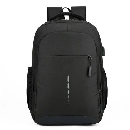 Large simple and stylish backpack with fast USB charger breathable mesh fabric