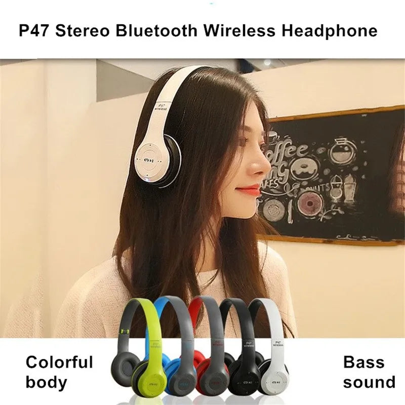 Wireless Over-Ear Headphones, noise canceling, deep bass & Bluetooth 5.0