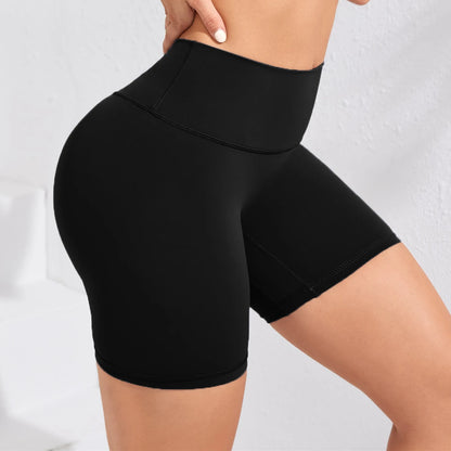 High-waisted women’s yoga shorts seamless, stretchy, squat proof, and sweat wicking fabric.