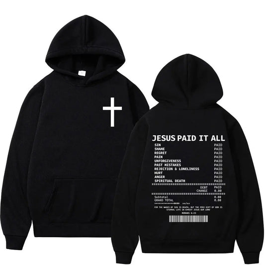 Unisex Christian Salvation Jesus Paid It All Hoodies